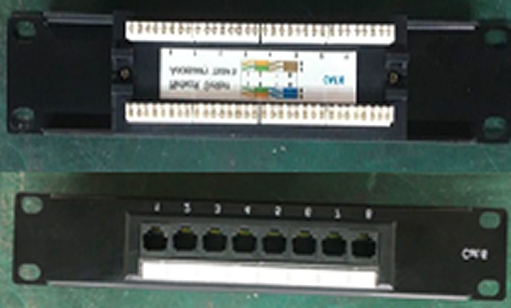 OCS (8-Port CAT6 Patch Panel Loaded) – 8-Port CAT6 Patch Panel with Keystone Jacks for Structured Cabling - Image 3