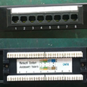 OCS (8-Port CAT6 Patch Panel Loaded) – 8-Port CAT6 Patch Panel with Keystone Jacks for Structured Cabling