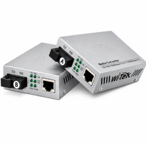 Wi-Tek (WI-MC101M) 100Mbps Single-Mode Fiber Optic Media Converter (25km)
