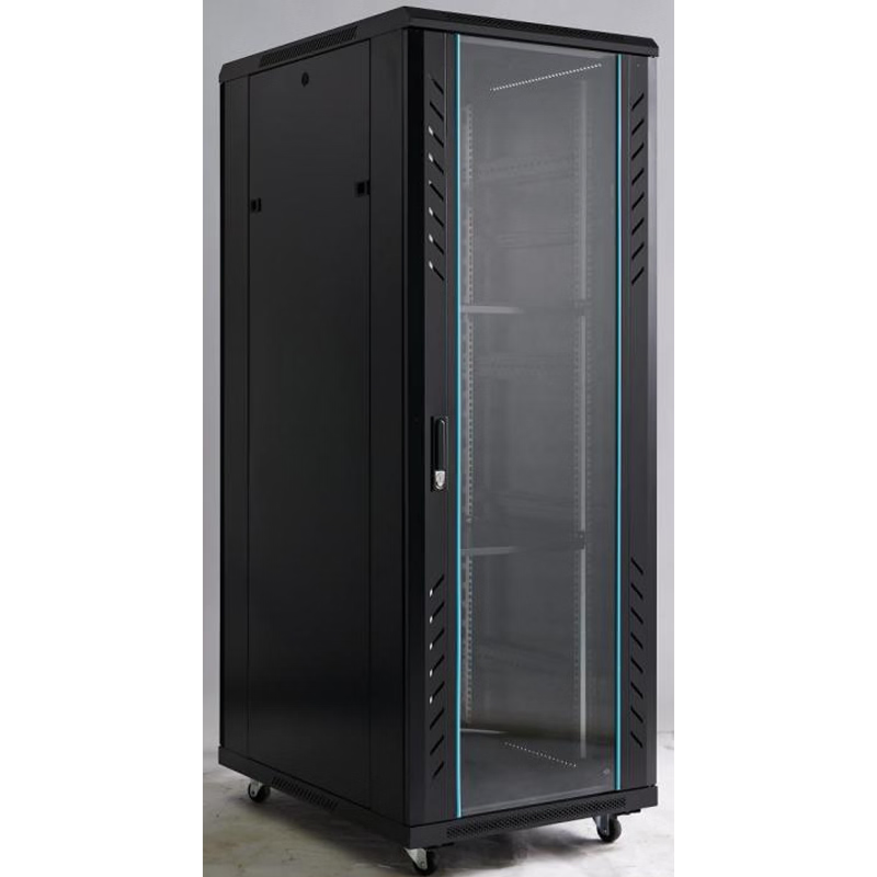 OCS (MDF 42U 800x1000) – Best 42U Floor-Standing Server Data Cabinet with Glass Front Door, 4 Shelves, 4 Fans & 8-Way PDU - Image 2
