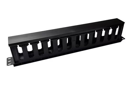 OCS (19" Rack Mount Cable Manager, 2U Metal) – 2U Horizontal Rack Mount Cable Management Panel for Network Cables