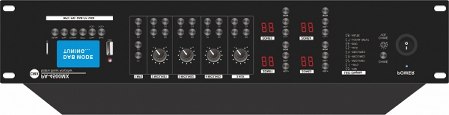 CMX (PA-4350MX) – 4 Zone Mixer Amplifier with USB, SD, FM & Bluetooth, 4×350W RMS Output - Image 3