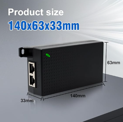 Wi-Tek (WI-POE55-48V-60W) 60W Gigabit Hi-PoE Injector