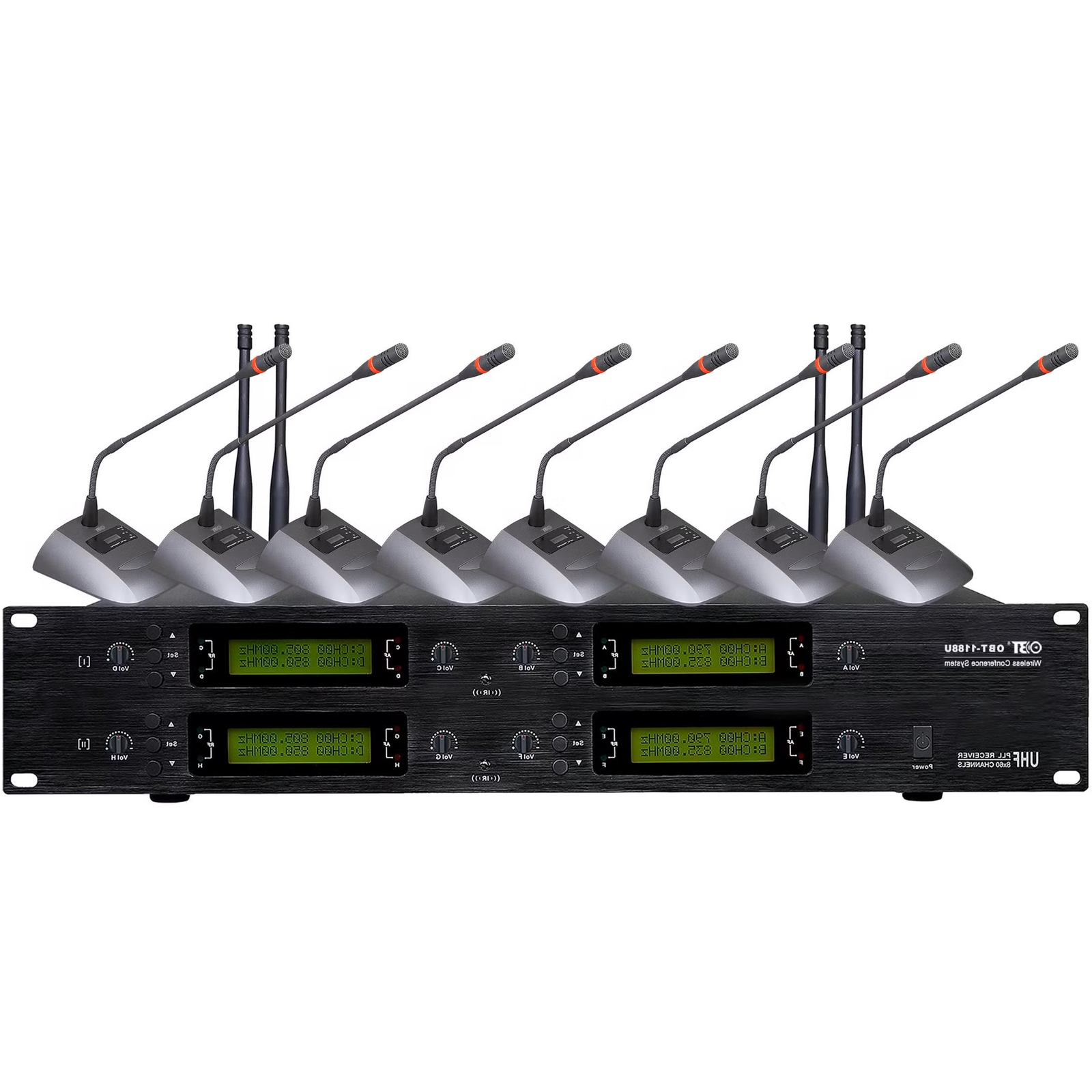CMX (WM-U800) – 8 Channel UHF Wireless Microphone System with Adjustable Frequency & Multiple Microphone Options - Image 2
