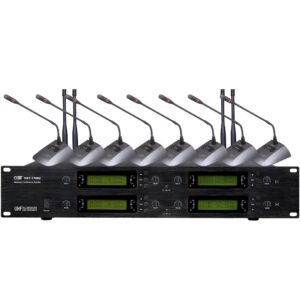 CMX (WM-U800) – 8 Channel UHF Wireless Microphone System with Adjustable Frequency & Multiple Microphone Options