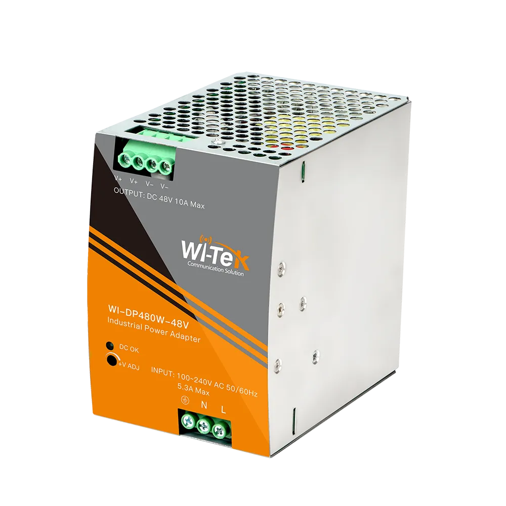 Wi-Tek (WI-DP480W-48V) 480W 48V DIN-Rail Power Supply