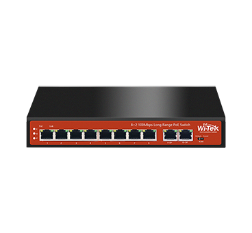 Wi-Tek (WI-PS308GH V2) 10-Port Gigabit PoE Switch 8-Port PoE+ 65W