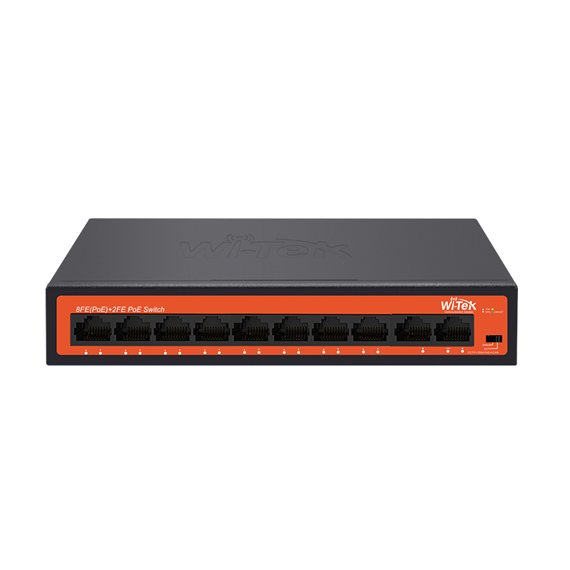 Wi-Tek (WI-PS210H V3) 10-Port 100Mbps PoE Switch with 8 PoE Ports