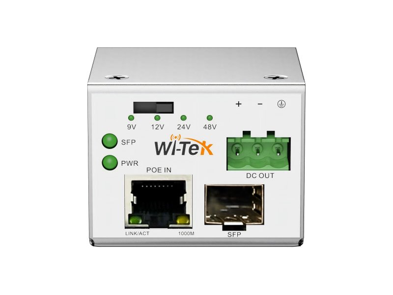 Wi-Tek (WI-RSC302PD) 1000Mbps PoE to SFP Fiber Converter