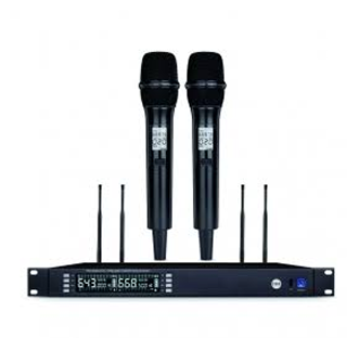 CMX (WM-U300D) – Best UHF Wireless Microphone System with Dual Channel, Handheld or Bodypack & Lavalier Mic
