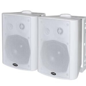 CMX (AWS530W) – 5" 2-Way Active Wall Mount Speaker, 30W + 30W, White ABS