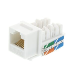 OCS (CAT6 Keystone Jack 90 Degree) – CAT6 90-Degree Keystone Jack for Structured Cabling & Network Installation