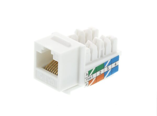 OCS (CAT6 Keystone Jack 90 Degree) – CAT6 90-Degree Keystone Jack for Structured Cabling & Network Installation