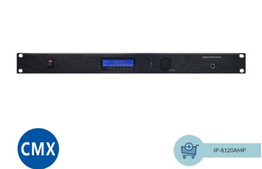 CMX (IP-8120AMP) – 120W IP Network PA Amplifier with 1U Rack-Mount Design - Image 2