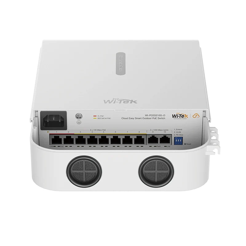Wi-Tek (WI-PCES210G-O) Outdoor 10-Port Cloud Easy Smart PoE Switch