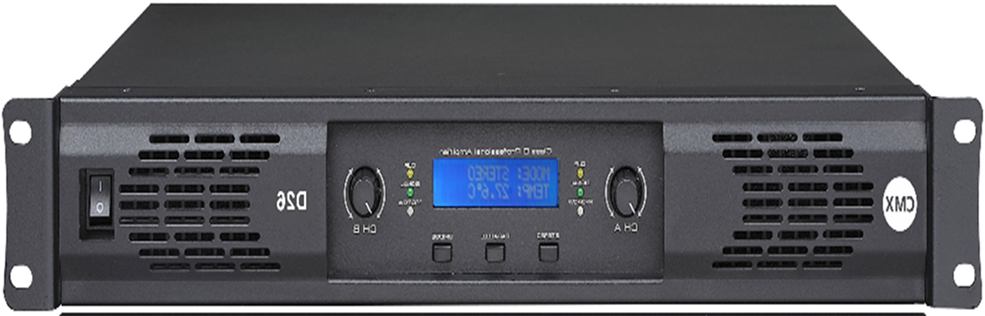 CMX (D212) – Best Stereo Power Amplifier with LCD, 2 × 1200W/8 Ohm, 2 × 1800W/4 Ohm, Class-D, 1.5U - Image 2