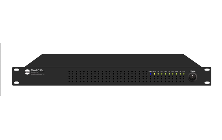 CMX (DA-8050) – Best 8×50W Eight-Channel Class-D Power Amplifier with 100V/70V & 4Ω Output