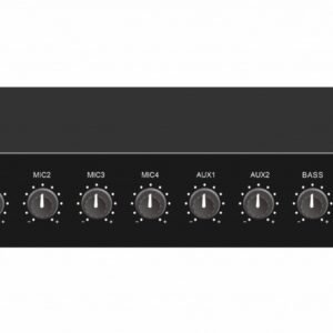 CMX (DC-120Z) – Best 120W 6-Zone 1U Mixer Amplifier with USB, Bluetooth, FM & 4 Mic Inputs