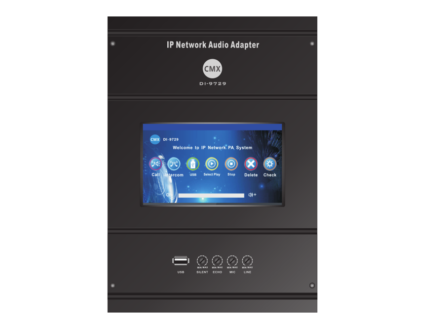 CMX (DI-9729) – IP Network Wall Mount Amplifier, 2×30W 8Ω
