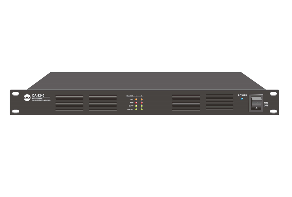 CMX (DSP-2120) – Best 2 Channel Class-D Power Amplifier with DSP, Dante, GPIO, 2×120W Output & 100V/8 Ohm