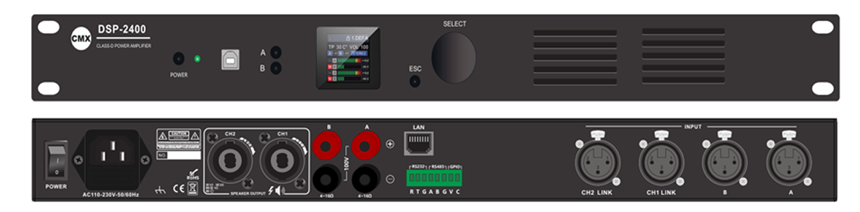 CMX (DST-4200) – 4 x 200W DSP Power Amplifier with 4Ω/100V Support & Bridge Mode - Image 3