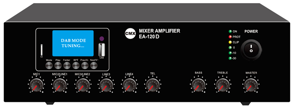 CMX (EA-30T) – Best 30W 2-Zone Mixer Amplifier with USB, SD, FM, Bluetooth & 3 Mic Inputs - Image 3