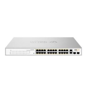 Wi-Tek (WI-PCES328GFH) 28-Port Cloud Easy Smart Gigabit PoE+ Switch