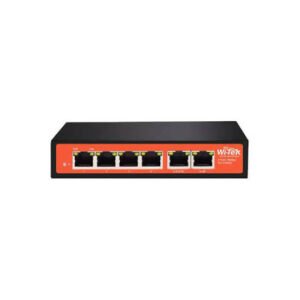 Wi-Tek (WI-PE51E) 6-Port 100Mbps PoE Extender with 4 PoE Outputs