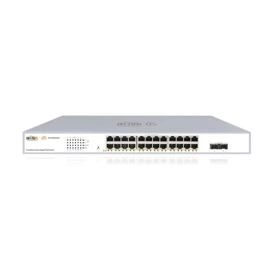 Wi-Tek (WI-PCES326GF V2) 24-Port Gigabit Cloud Managed PoE+ Switch with 2× SFP