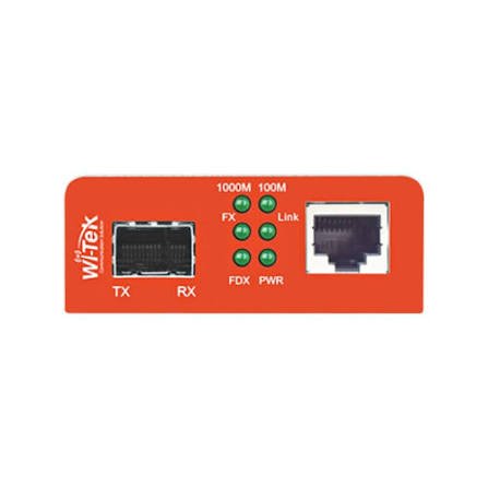 Wi-Tek (WI-MC111GP) Gigabit PoE SFP Fiber Media Converter - Image 2