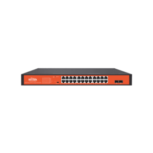 Wi-Tek (WI-PS326GFH) 24-Port Gigabit PoE+ Switch with 2× SFP