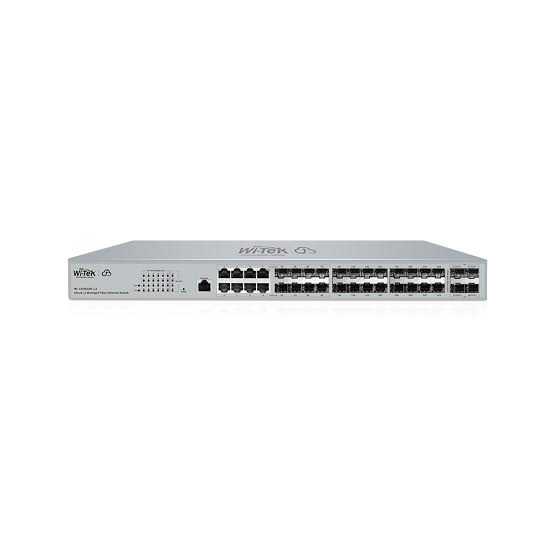 Wi-Tek (WI-CGS5328-L3 V2) 28-Port Cloud L3 Managed Fiber Switch with 4× 10G SFP+