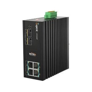 Wi-Tek (SP3006F) Industrial 4-Port Gigabit PoE+ Switch with 2× SFP