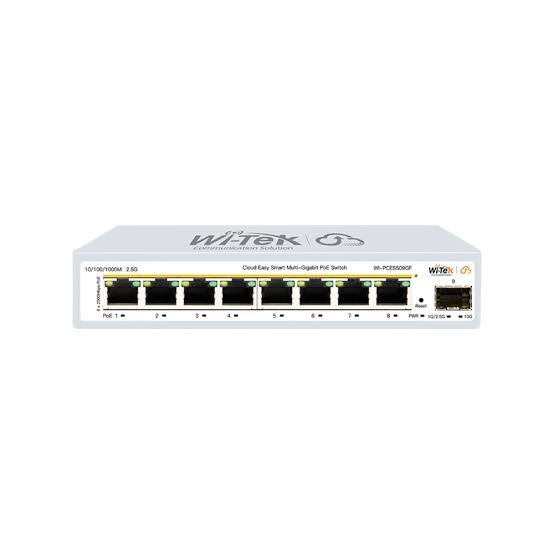 Wi-Tek (WI-PCES509GF) 8-Port 2.5G Cloud Easy Smart PoE+ Switch with 10G SFP+ Uplink