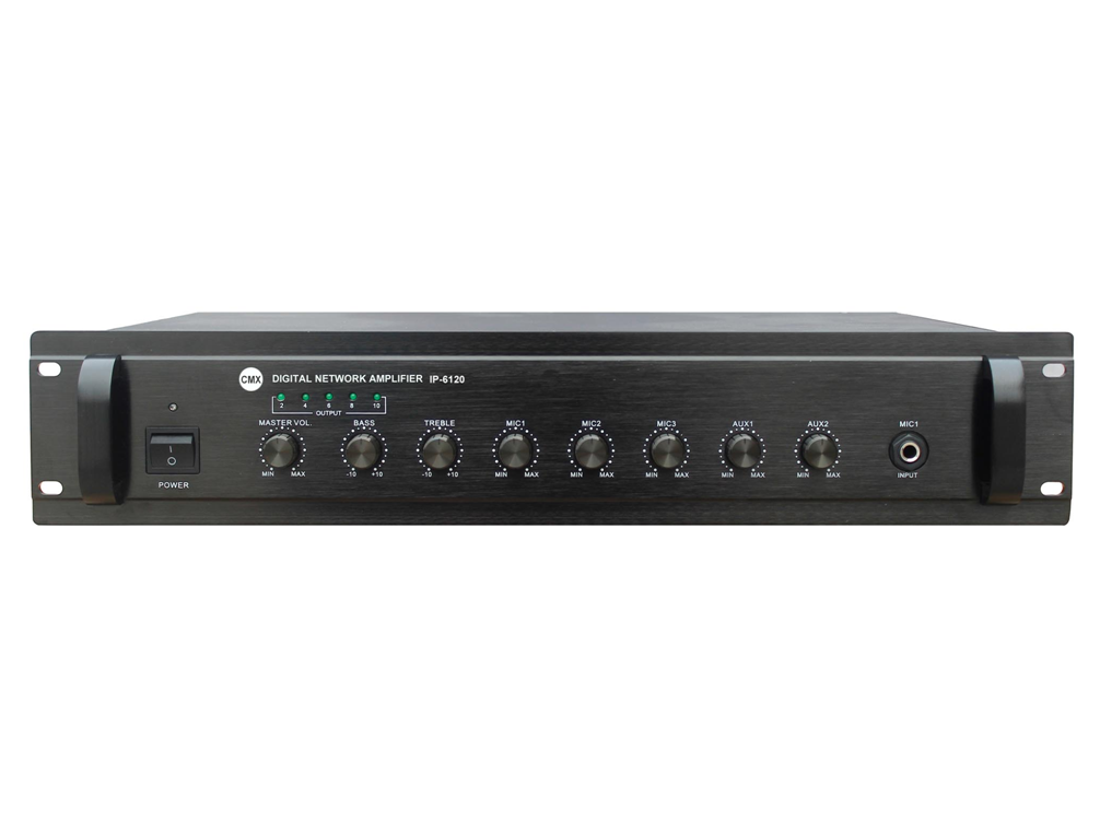 CMX (IP-6350) – 350W 19" IP Network Amplifier with Streaming, Decoder & Multi-Input Audio Control