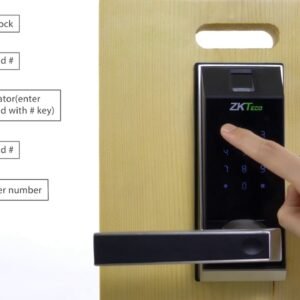 ZKTeco (AL20DB) – Bluetooth Fingerprint Smart Door Lock (German Mortise)