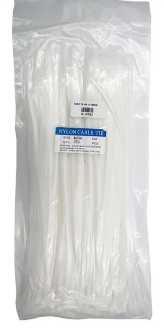 OCS (Nylon Cable Tie 4x300mm 250pcs/Pack) – Best Nylon Cable Ties for Secure Cable Management & Installation - Image 2