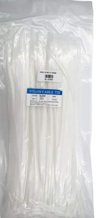 OCS (Nylon Cable Tie 4x300mm 250pcs/Pack) – Best Nylon Cable Ties for Secure Cable Management & Installation - Image 3