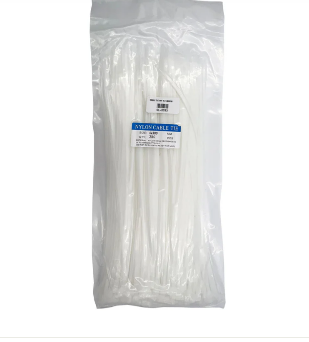 OCS (Nylon Cable Tie 4x300mm 250pcs/Pack) – Best Nylon Cable Ties for Secure Cable Management & Installation