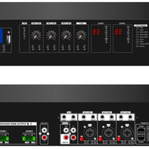 CMX (PA-2120MX) – Best 2-Zone Mixer Amplifier with USB/SD/FM/Bluetooth