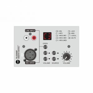 CMX (PA-2500WP) – Remote Volume Control & Channel Selector with Line & Mic Input for Matrix Amplifier