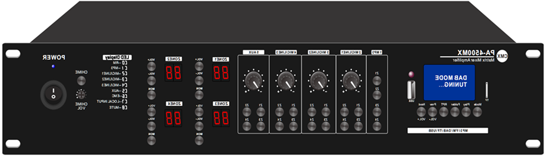 CMX (PA-4500MX) – Best 4-Zone Mixer Amplifier with USB/SD/FM/Bluetooth & 4×500W RMS Output - Image 2
