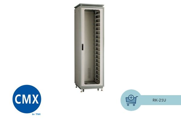 CMX (RK-21U) – 19" 21U Server Rack Cabinet with Door Lock, Power Supply & Cooling Fan - Image 2