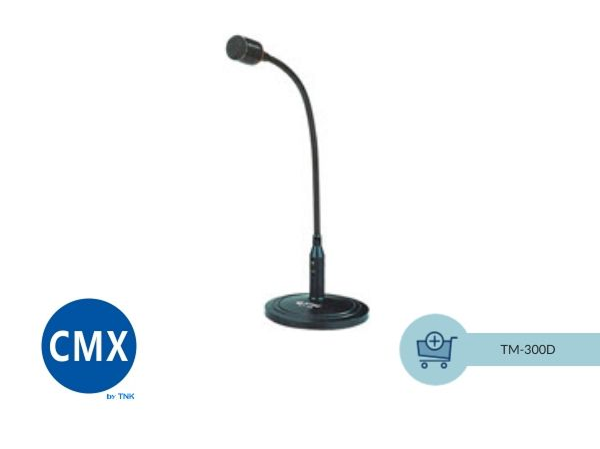 CMX (TM-300D) – Dynamic Tabletop Microphone with Balanced Output & Durable ABS Base - Image 2