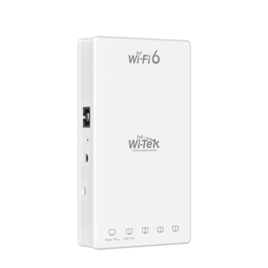 Wi-Tek (WI-AP419P) Wi-Fi 6 AX3000 Wall-Plate Access Point with 4-Port Gigabit PoE Switch