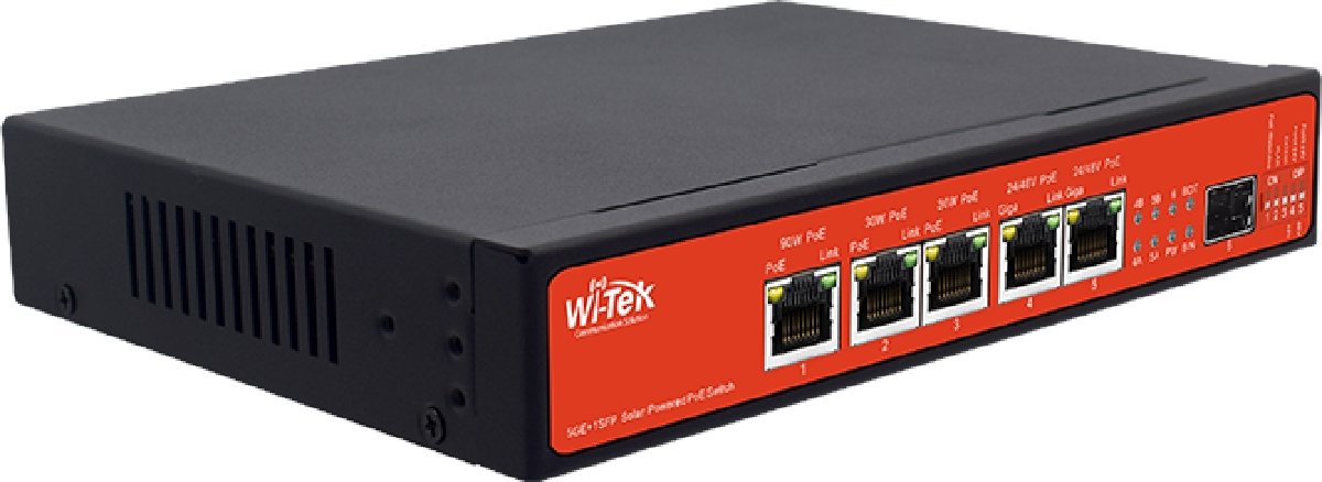 Wi-Tek (WI-PS306GF-UPS V4) Solar Powered Gigabit PoE Switch with UPS, 1× SFP & Cloud Management - Image 4