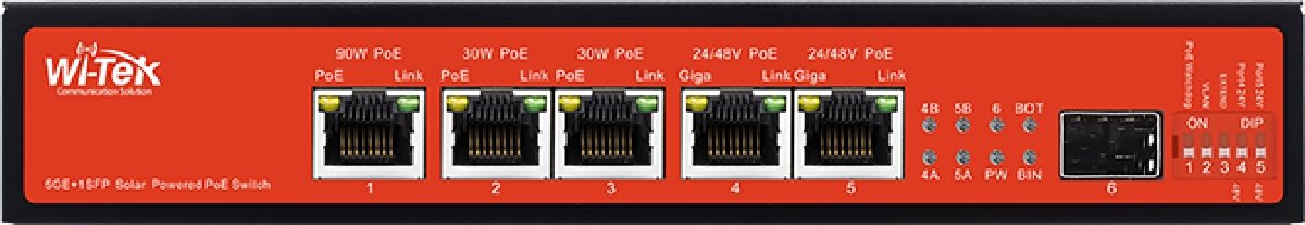 Wi-Tek (WI-PS306GF-UPS V4) Solar Powered Gigabit PoE Switch with UPS, 1× SFP & Cloud Management - Image 5