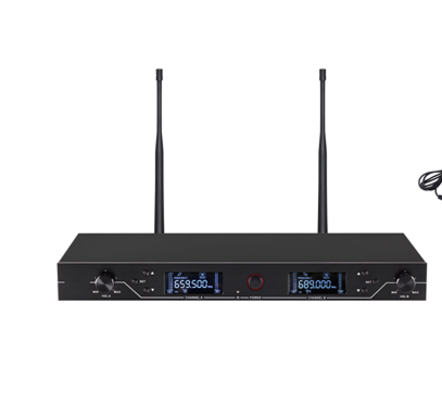 CMX (WM-U200C) – UHF Wireless Microphone System with Dual Channel Receiver, Handheld & Lavalier Mic Support - Image 3