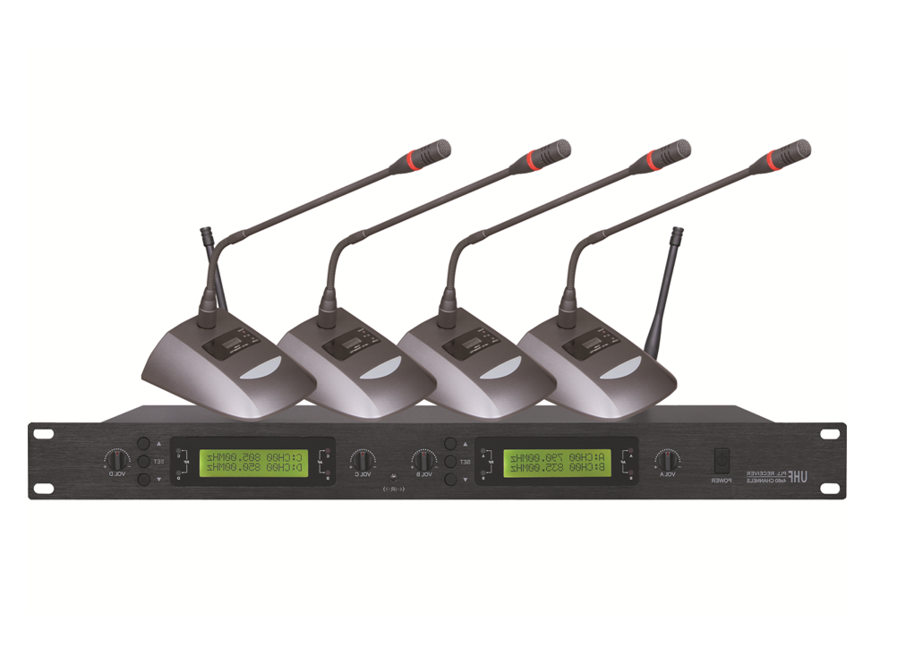 CMX (WM-U400) – 4 Channel UHF Wireless Microphone System with Adjustable Frequency & Multiple Microphone Options - Image 2