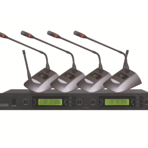 CMX (WM-U400) – 4 Channel UHF Wireless Microphone System with Adjustable Frequency & Multiple Microphone Options